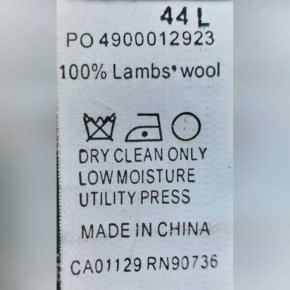 Lauren Ralph Lauren Jacket Mens Size 44L Brown Herringbone 100% Lambs Wool Macys - Picture 3 of 10